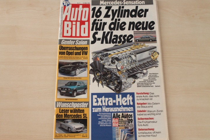 Deckblatt Auto Bild (11/1989)